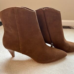 Brown Suede Ankle Boots